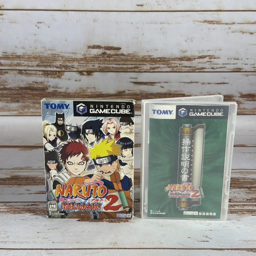 BOXED Naruto Clash of Ninja Gekitou Taisen 1 2 3 4 BUNDLE Set Japanese GameCube